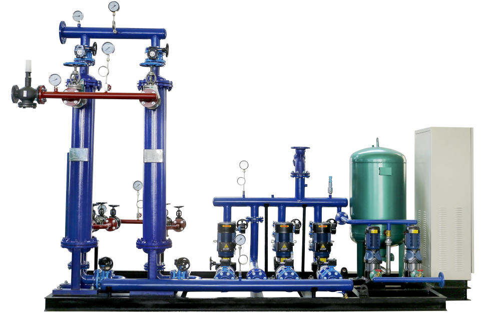 江蘇殼管換熱機(jī)組+補水系統(tǒng)